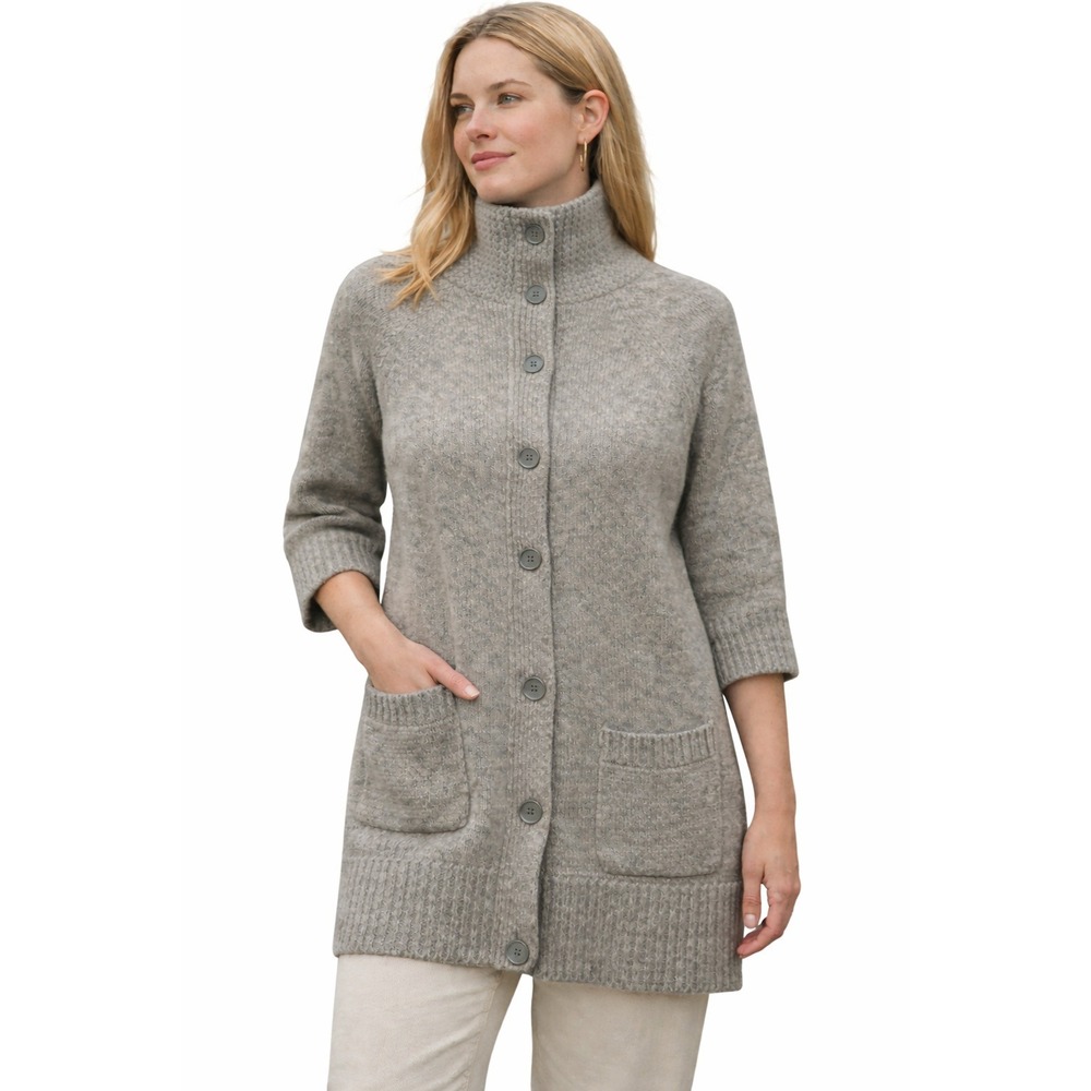 BCBG Max Azria 100% Wool Shawl Collar‎ Cardigan Quiet Luxury XS